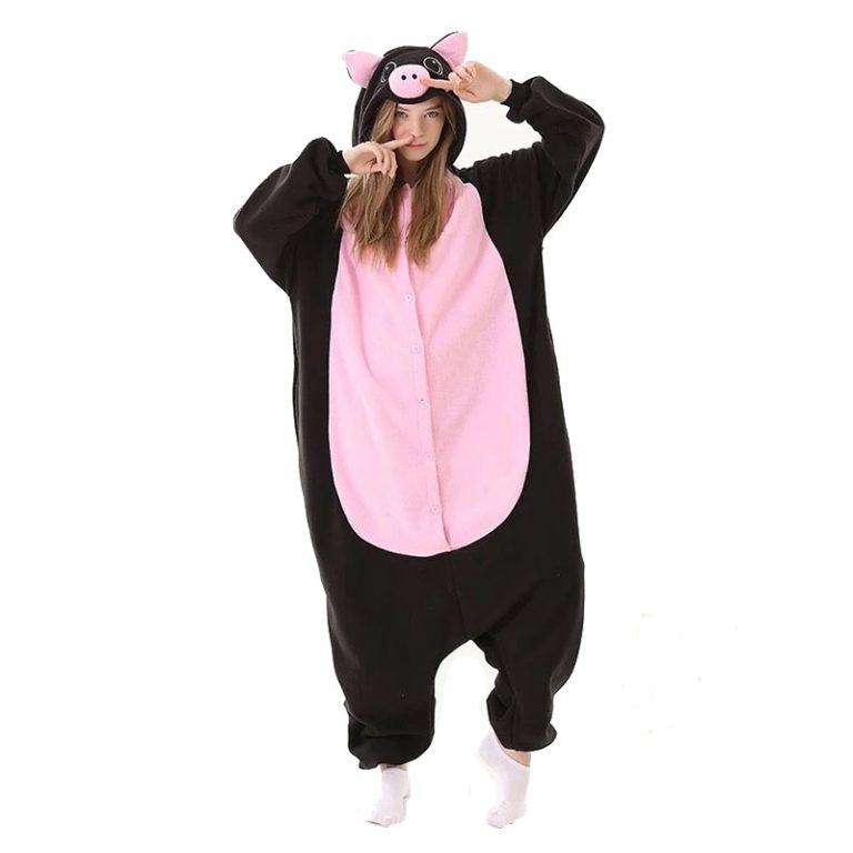 Combinaison Pyjama Adulte Hiver - Grenouillère En Flanelle Avec Capuche - Taille XL - Bseical